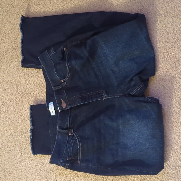 Lane Bryant Dark Wash Denim High Rise Straight Magic Waistband Size 16 - Picture 1 of 7